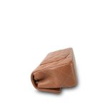 22S Caramel Lambskin Quilted Rectangular Flap Mini Light Gold Hardware - Image 9