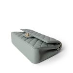 Light Green Caviar Quilted Classic Flap Medium Light Gold Hardware - Image 11