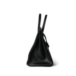 Birkin 35 Black Ardennes Gold Plated [C] Stamp - Image 4