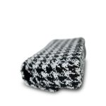 24A Black and White Houndstooth Sequin Mini Rectangular Flap - Image 8