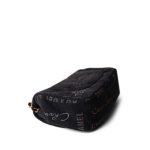 22P Small Black Denim Quilted Single Flap AGHW - Image 13