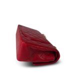 Red Lambskin Quilted Classic Flap Small GHW - Image 8