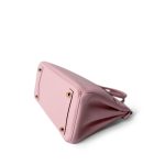 Birkin 25 Rose Sakura Swift Gold Plated X Stamp - Image 9