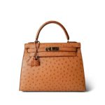 Kelly Sellier 28 Natural Ostrich Gold Plated (X) Stamp