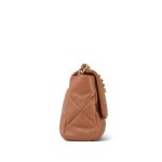 22S Caramel Lambskin Quilted Large 19 Flap MHW - Image 4