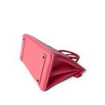 Birkin 25 Rose Lipstick Tadelakt Palladium Plated [R] Stamp - Image 15