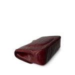 Vintage Red Alligator Double Flap Gold Hardware - Image 9