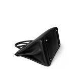 Birkin 35 Black Box Calfskin Palladium Plated F Square Stamp - Image 10