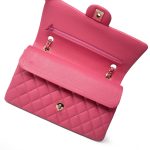 19C Pink Caviar Quilted Classic Flap Medium - Image 11