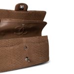 Light Brown Python Medium Classic Flap SHW - Image 11