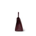 Kelly 28 Lettre M Rouge H/Vermillion/Rose Tyrien Epsom/Sombrero/Mysore Palladium Plated C Stamp - Image 12