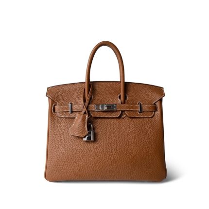 Birkin 25 Gold Clemence Palladium Plated [M] Stamp