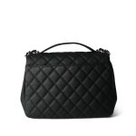 Black Caviar Quilted Business Affinity Large Flap Light Gold Hardware - Image 3