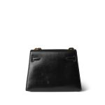 Mini Kelly Sellier Black Box Calfskin Gold Plated (Q) Stamp - Image 9