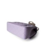 24P Lavender Lambskin Mini Top Handle Light Gold Hardware - Image 8