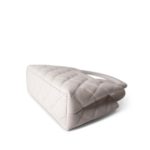 24P Shiny Aged Calfskin Quilted Nano Kelly Shopper White Antique Gold Hardware - Image 6