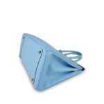 Birkin 30 Candy Celeste Mykonos? Epsom Palladium Plated O Square Stamp - Image 13