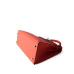 Kelly 28 Rose Texas Veau Epsom Leather Palladium Plated Y Stamp - Image 8
