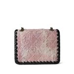 Pink/White Tweed Calfskin Braided My Own Frame Flap Bag Mini LGHW - Image 13