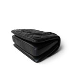 23B Black Trendy CC Lambskin Quilted Small Light Gold Hardware - Image 9