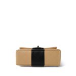 Beige/Black Bi-Color Lambskin Quilted Mini Rectangular Flap Light Gold Hardware - Image 3