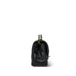 23A Black Lambskin Quilted Mini Crystal Top Handle Light Gold Hardware - Image 5