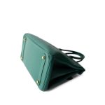 Birkin 30 Malachite Togo Gold Plated T Stamp - Image 16