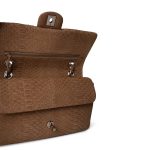 Light Brown Python Medium Classic Flap SHW - Image 10