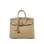 Birkin 25 Trench Veau Togo Gold Plated A Stamp - Image 18