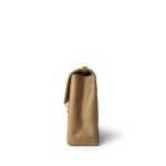 Vintage Dark Beige Lambskin Quilted Classic Single Flap Jumbo GHW - Image 2
