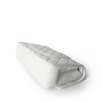 White Caviar Quilted Classic Flap Medium Silver Hardware - Image 10