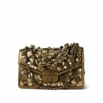 Bronze Métiers d'Art Gem-Encrusted Small Flap Bag - Image 9