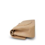 Beige Clair Caviar Quilted Classic Flap Medium Silver Hardware - Image 9