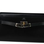 Kelly Wallet To Go Black Chamkila Electrum Plated W Stamp - Image 9