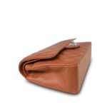 Caramel Caviar Quilted Classic Flap Medium Silver Hardware - Image 10