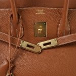 Birkin 35 Gold Ardennes Gold Plated [D] Stamp - Image 13