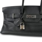 Shoulder Birkin 42 JPG Noir Clemence Palladium Plated [I] Stamp - Image 17