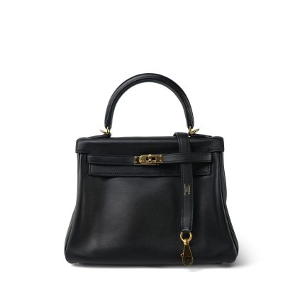 Kelly 25 Retourne Black Swift Gold Plated