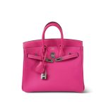 Birkin 25 (Candy Model) Rose Tyrien / Rubis Veau Epsom Palladium Plated [O] Stamp - Image 14