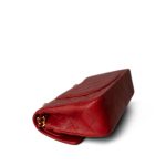 Red Lambskin Quilted Classic Flap Gold Hardware - Image 8