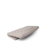 Ivory/Light Beige Caviar Quilted Classic Clutch Silver Hardware - Image 9