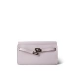 Kelly Wallet To Go Mauve Pale Epsom Palladium Plated B Stamp - Image 14