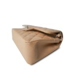 Beige Clair Caviar Quilted Classic Flap Small Silver Hardware - Image 6
