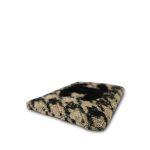 19K Beige/Black Tweed Shearling O-Case Pouch - Image 7