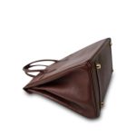 Birkin 30 Maron Fonce Epsom Gold Plated A Square Stamp - Image 16