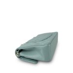 22C Dark Green Caviar Quilted Classic Flap Medium Light Gold Hardware - Image 9