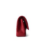19B Red Caviar Quilted Classic Flap Medium Light Gold Hardware - Image 6