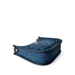 24S Denim Hobo Bag Aged Gold Hardware - Image 7