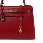 Kelly Sellier 28 Rouge Garange Courchevel Gold Plated G Square Stamp - Image 18