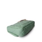 23P Light Green Lambskin Quilted Funkytown Flap Bag Antique Gold Hardware - Image 12
